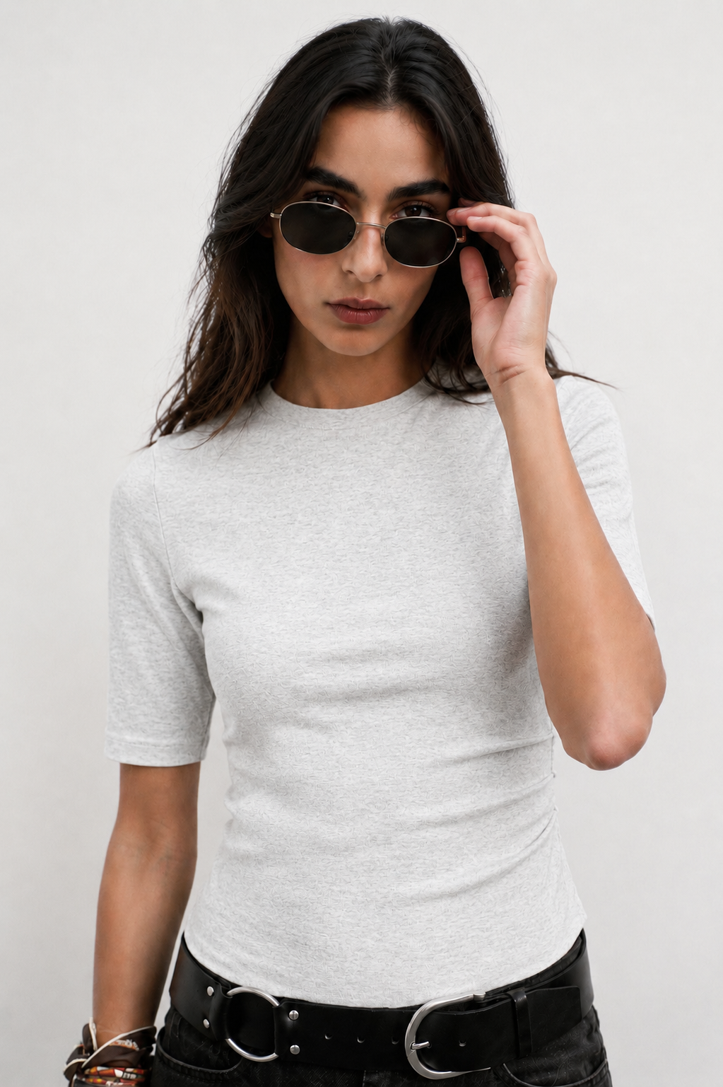 Side Gathered T-shirt