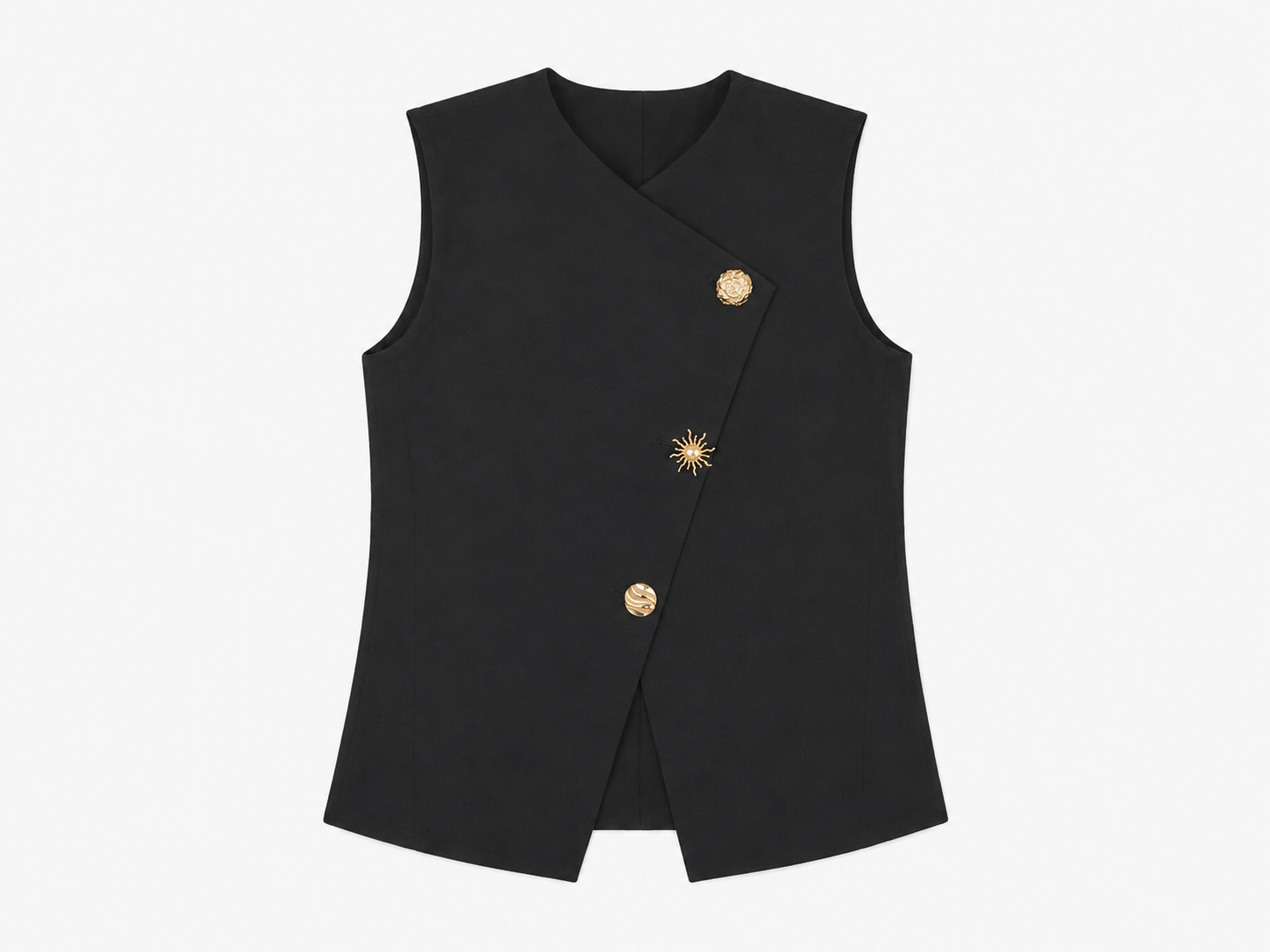 Multi Buttons Vest